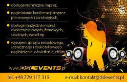 DSLevents obsługa imprez i wynajem sprzętu - Wrocław